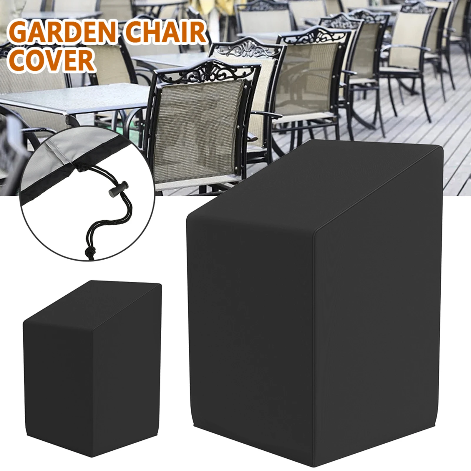 Outdoor Furniture Varnish - Stacked Chair Dust Cover with Storage