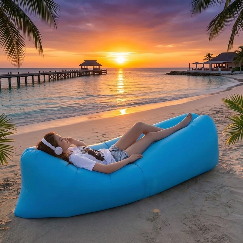 Outdoor Furniture Material - Portable Inflatable Air Sofa, Fast Inflate