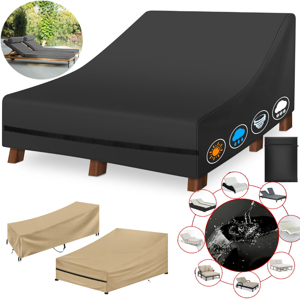 Outdoor Furniture Varnish - Waterproof Double/Single Wide Patio Chaise Lounge