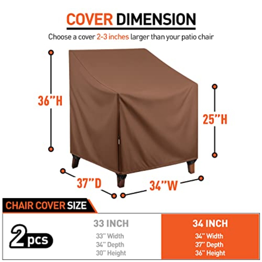 Waterproof Patio Chair Covers, - đánh giá và giá Outdoor Furniture Heavy