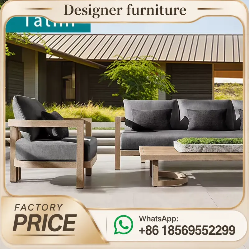 Teak Wood Sofa Set Waterproof  - đánh giá và giá Outdoor Furniture Teak