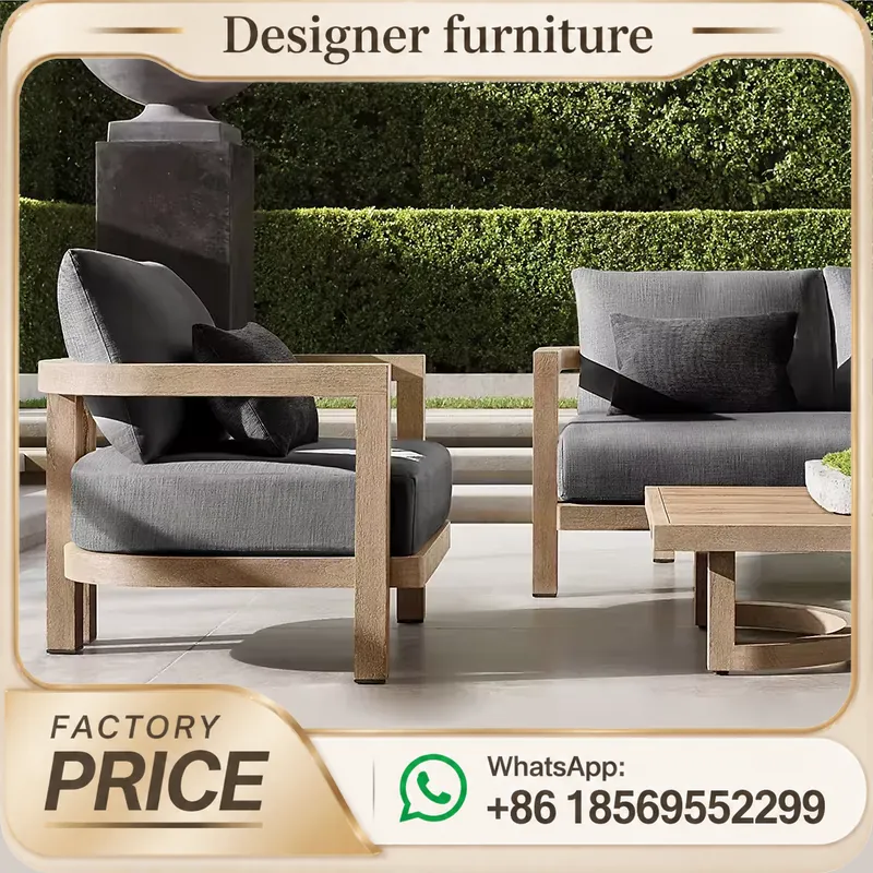 Teak Wood Sofa Set Waterproof  - đánh giá và giá Outdoor Furniture Teak