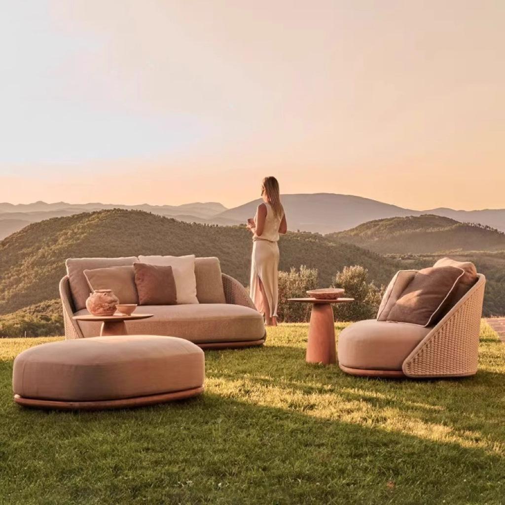Nordic outdoor teak sofa villa - đánh giá và giá Outdoor Furniture Teak