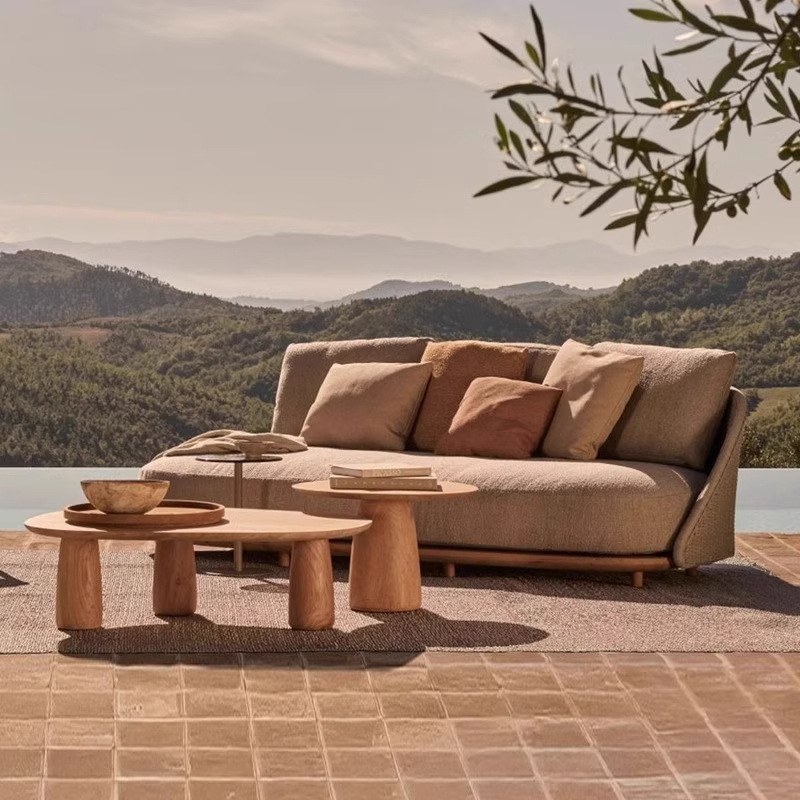 Nordic outdoor teak sofa villa - đánh giá và giá Outdoor Furniture Teak