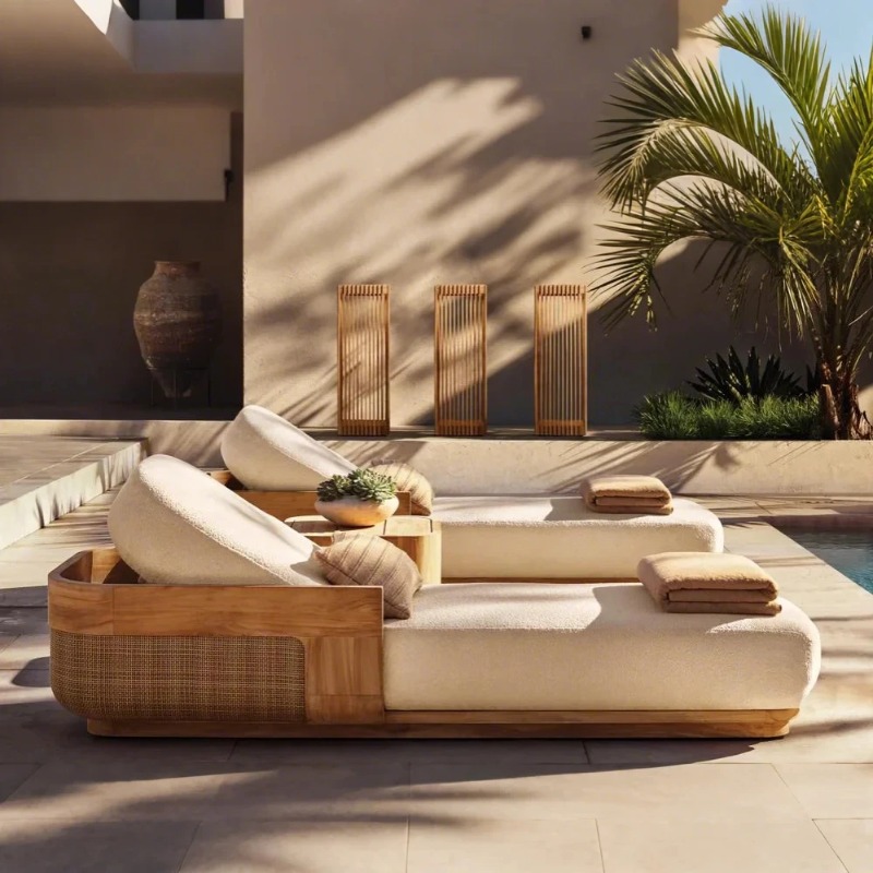 Sun Beach Lounge Chair & Daybe - đánh giá và giá Outdoor Furniture Teak