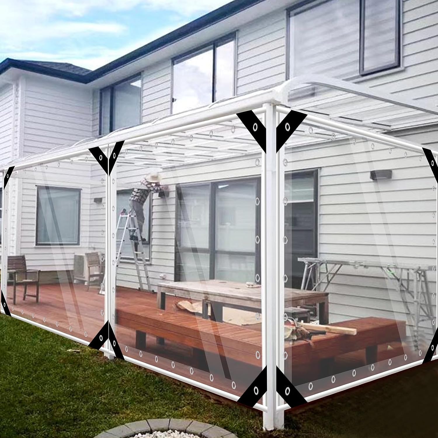 Tarpaulin Transparent Waterpro - đánh giá và giá Outdoor Furniture Material
