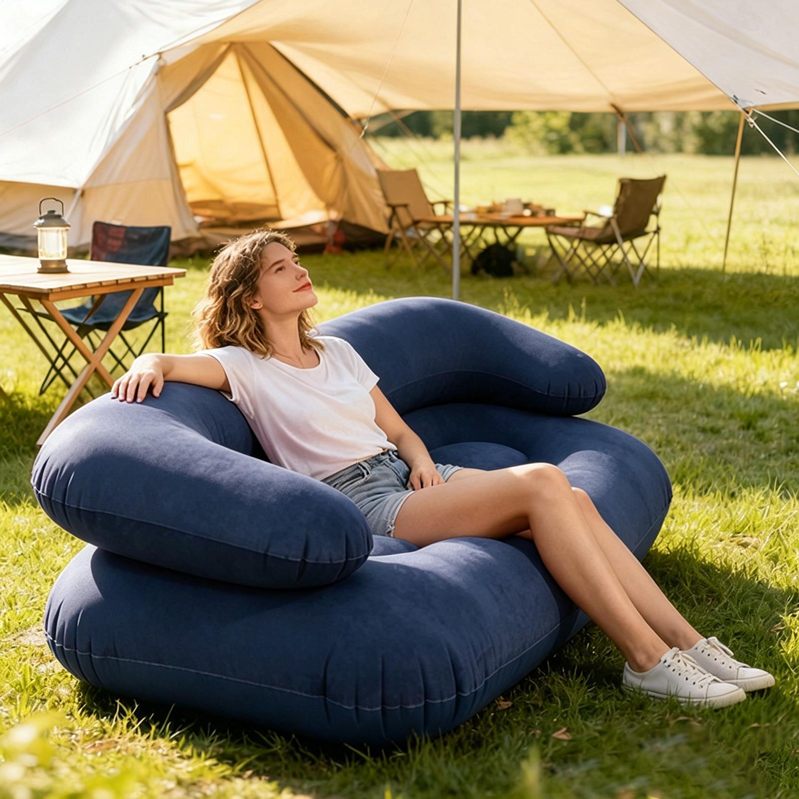 Double Inflatable Air Sofa Two - đánh giá và giá Outdoor Furniture Heavy
