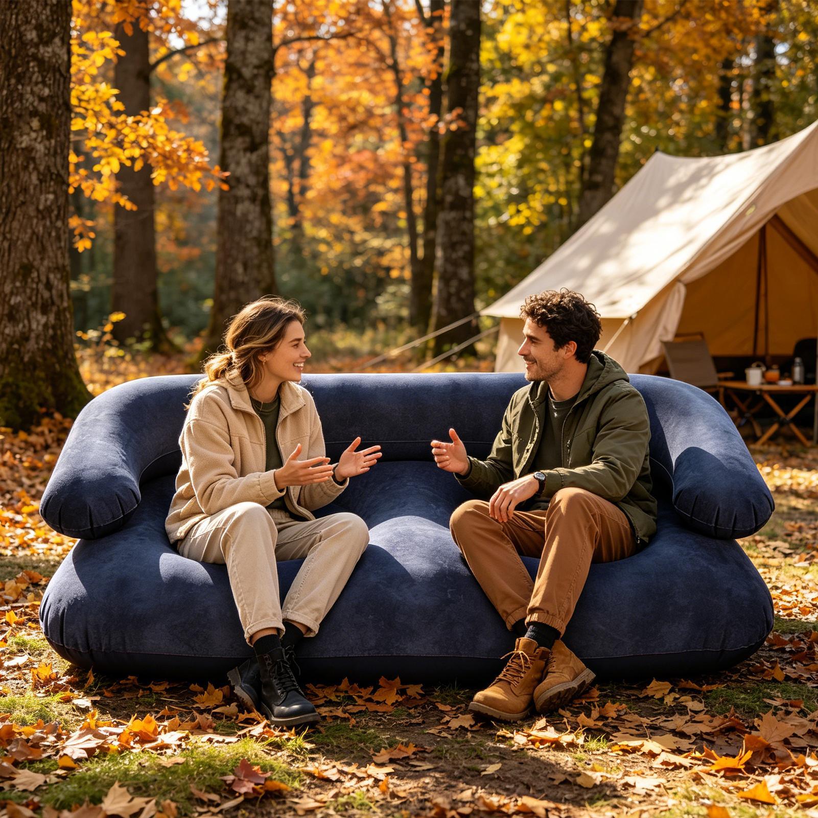 Double Inflatable Air Sofa Two - đánh giá và giá Outdoor Furniture Heavy