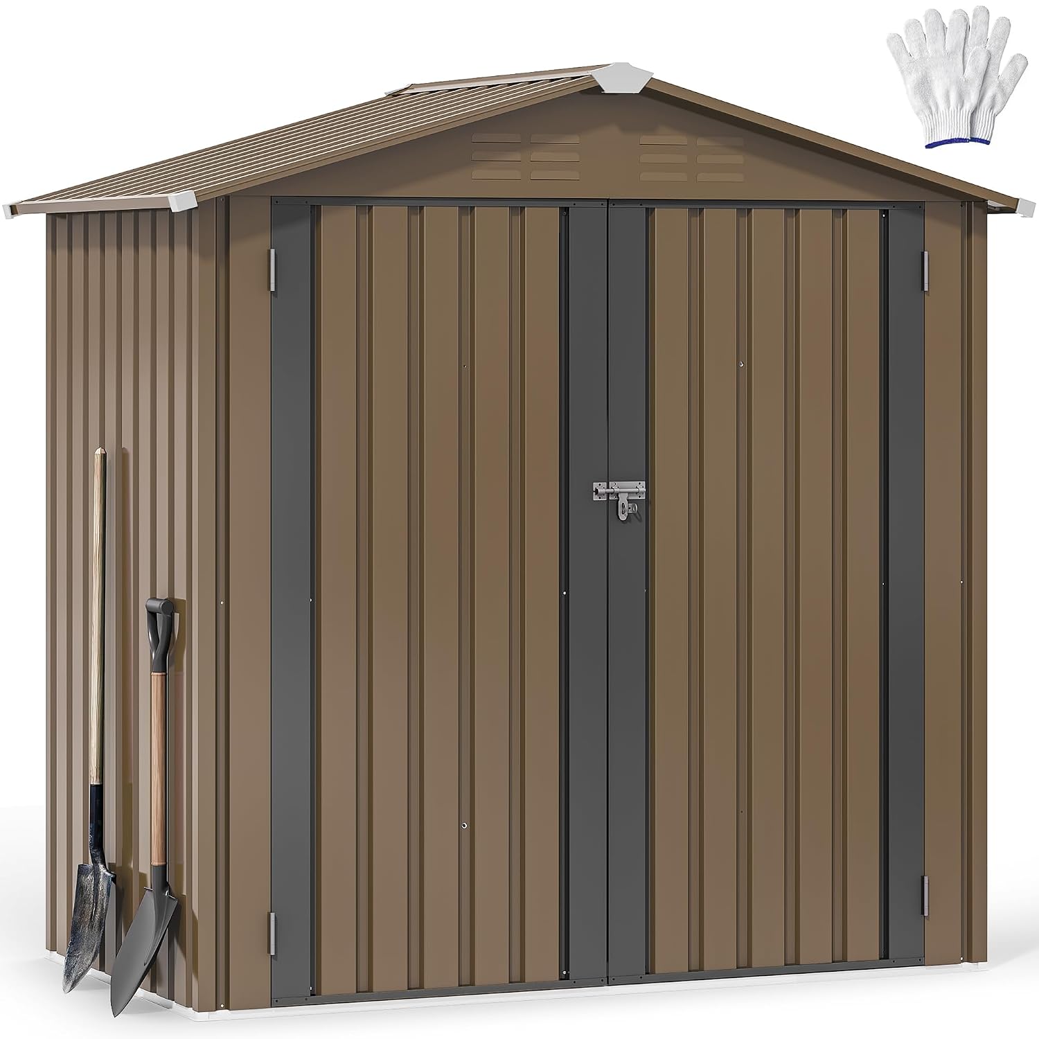 6x4ft Metal Outdoor Storage Sh - đánh giá và giá Outdoor Furniture Heavy