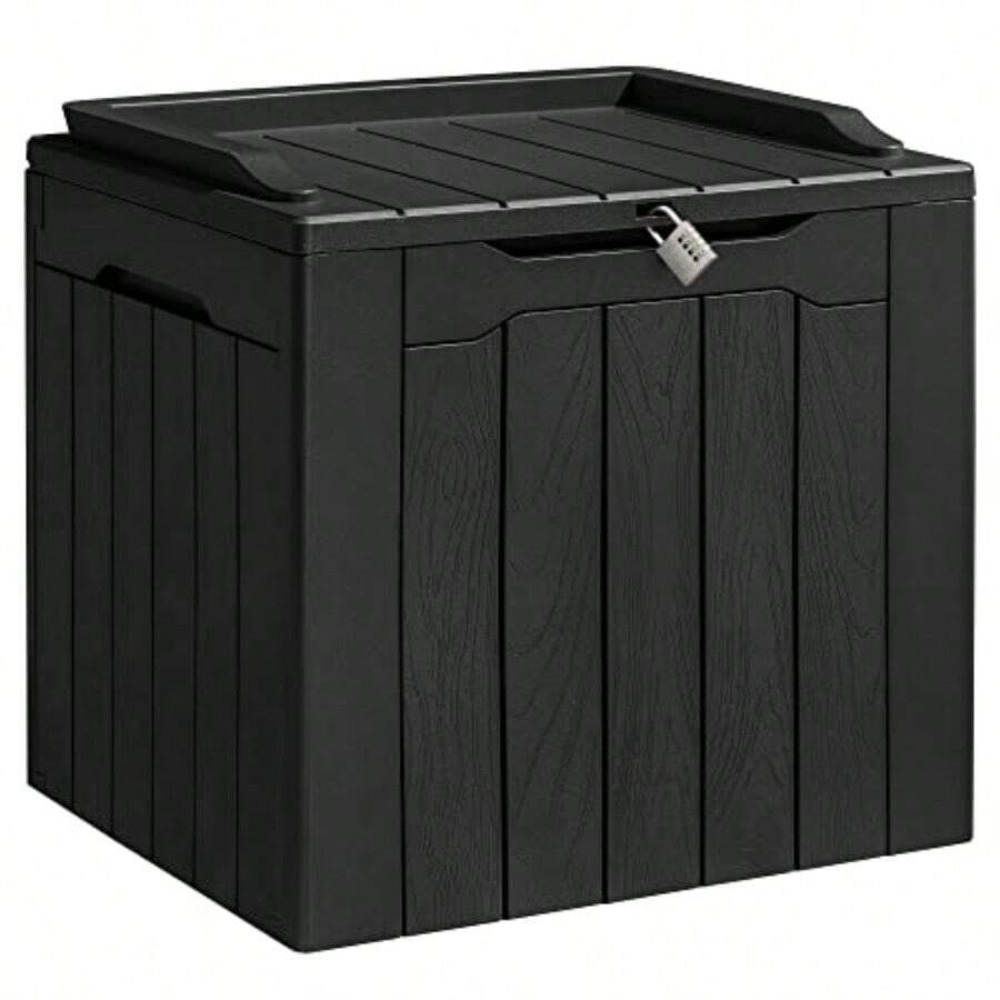 31 Gallon Resin Deck Box Water - đánh giá và giá Outdoor Furniture Heavy