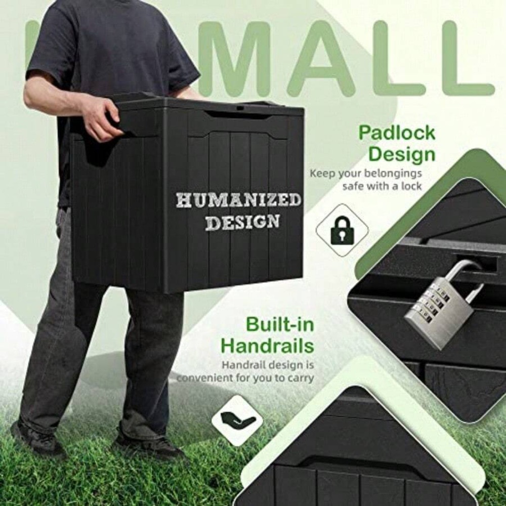 31 Gallon Resin Deck Box Water - đánh giá và giá Outdoor Furniture Heavy