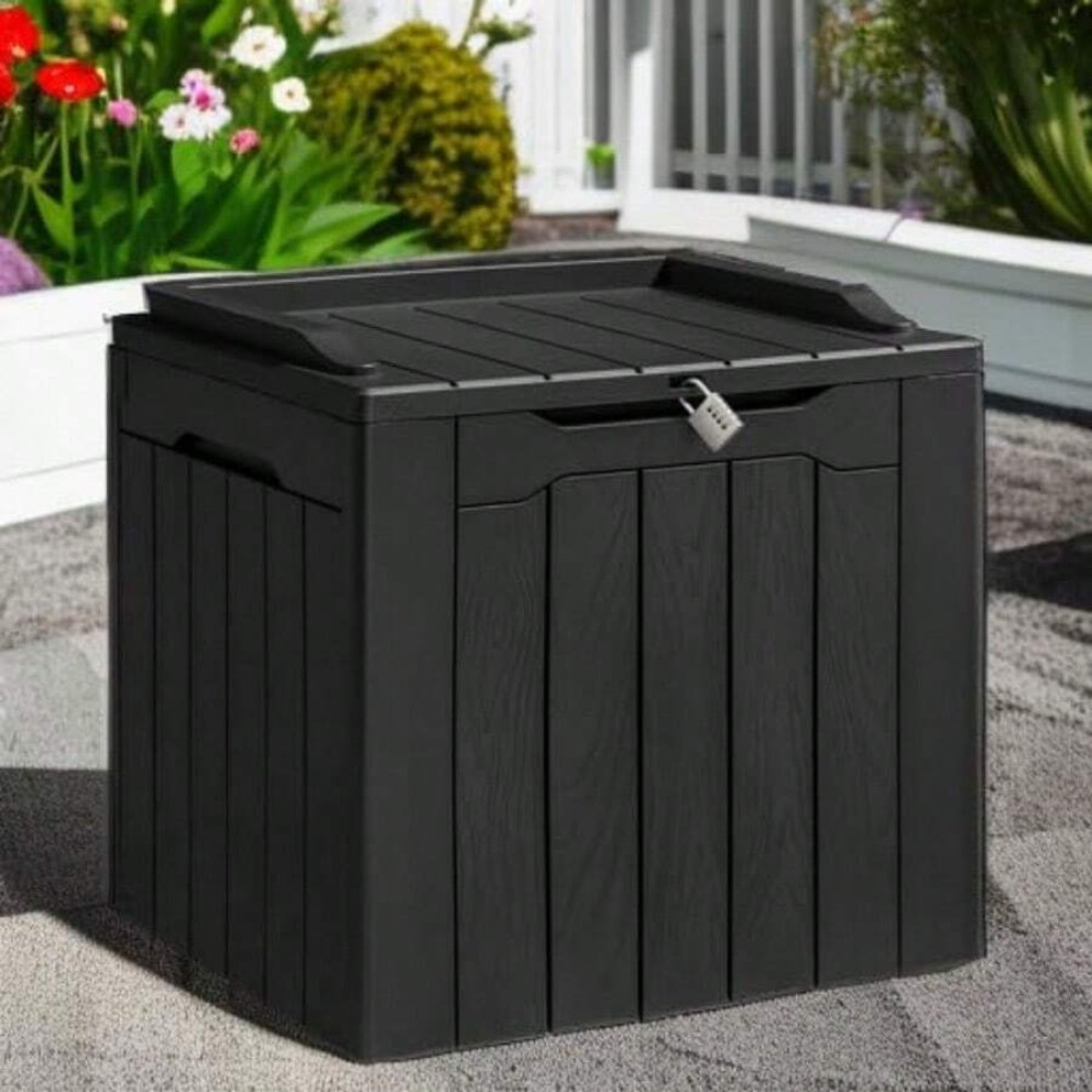 31 Gallon Resin Deck Box Water - đánh giá và giá Outdoor Furniture Heavy