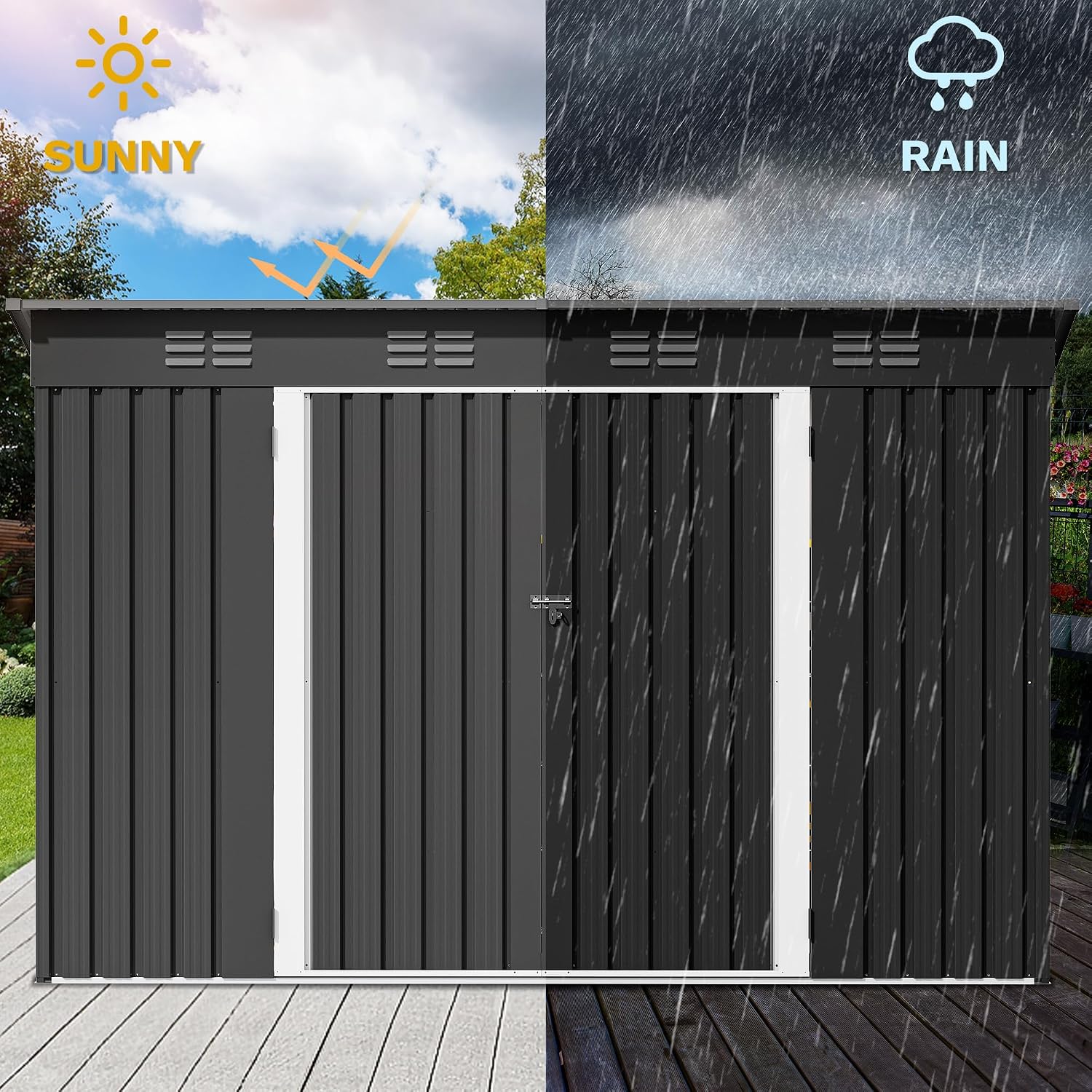 9' x 4' Outdoor Storage Shed w - đánh giá và giá Outdoor Furniture Heavy