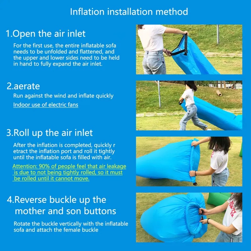 Portable Inflatable Air Sofa,  - đánh giá và giá Outdoor Furniture Material