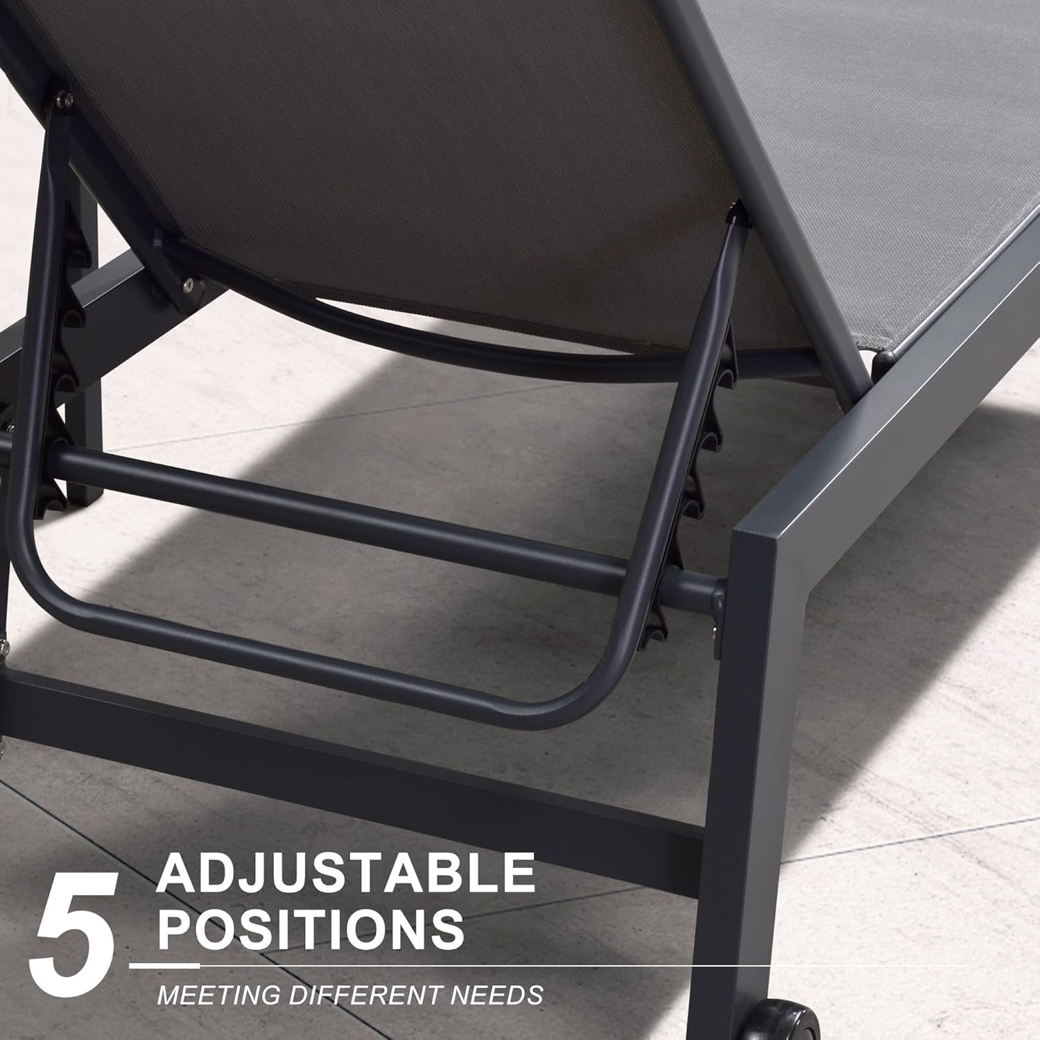 Wide Patio Lounge Chair 2 Set  - đánh giá và giá Outdoor Furniture Recliner Set