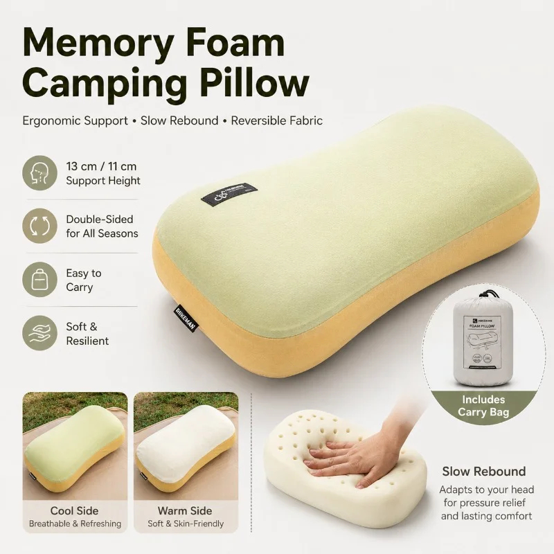 Ultralight Portable Pillow Mem - đánh giá và giá Outdoor Furniture Pillows
