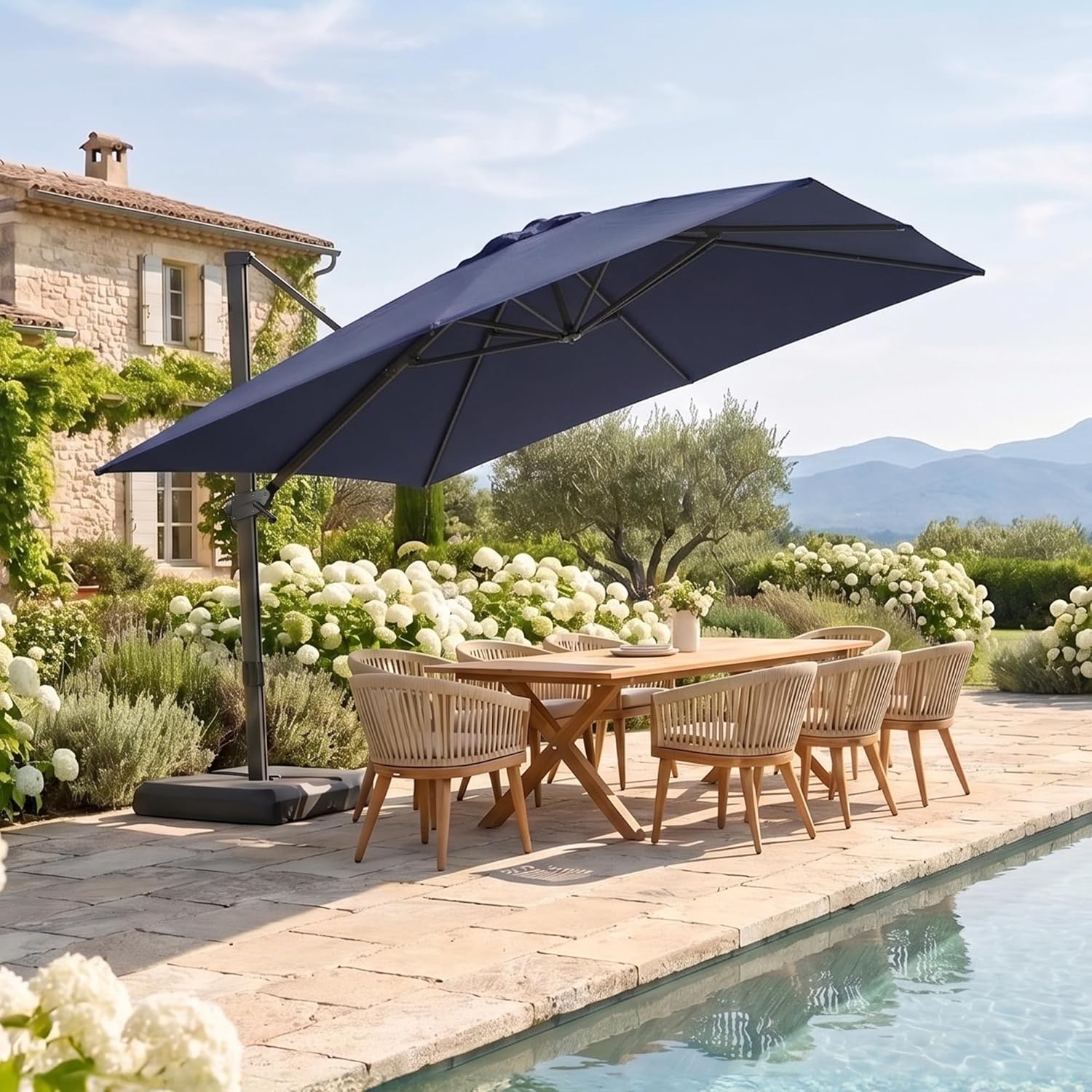 10x10ft Patio Offset Cantileve - đánh giá và giá Outdoor Furniture Umbrella