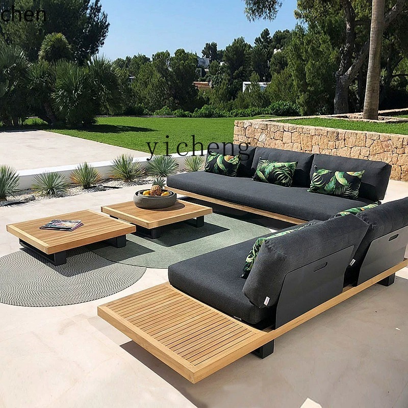 HYS outdoor teak sofa courtyar - đánh giá và giá Outdoor Furniture Teak
